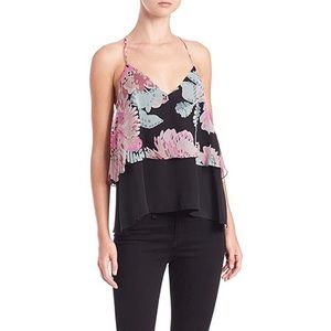 Elizabeth and James delicate silk t strap cami